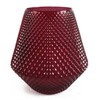 50cm Artificial Pretty Pink Dahlia Display Glass Vase