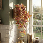 30cm Artificial Trailing Pink and Green Caladium