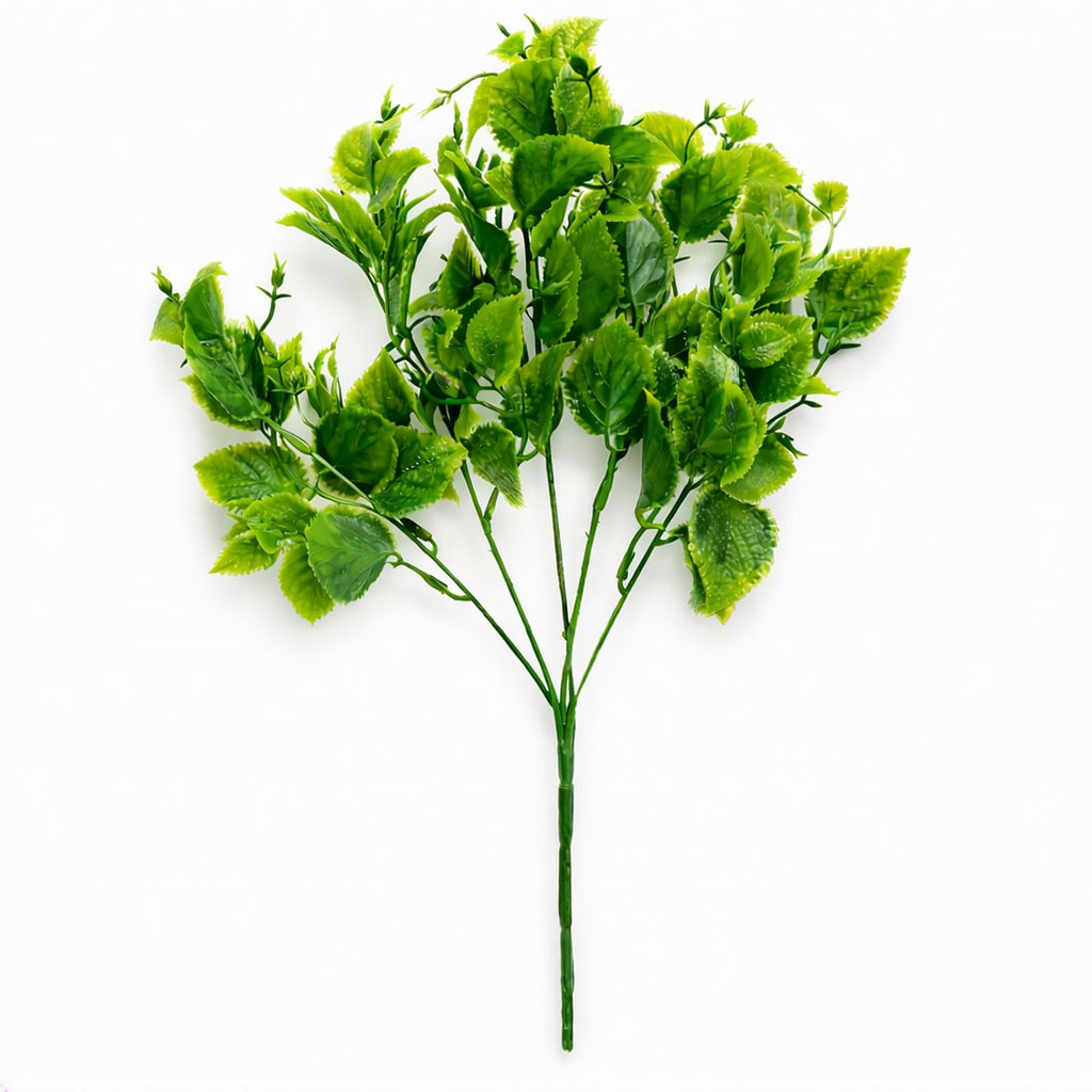 32cm Artificial Leafy Foliage Stem Plant Faux Green Decorative Fillers