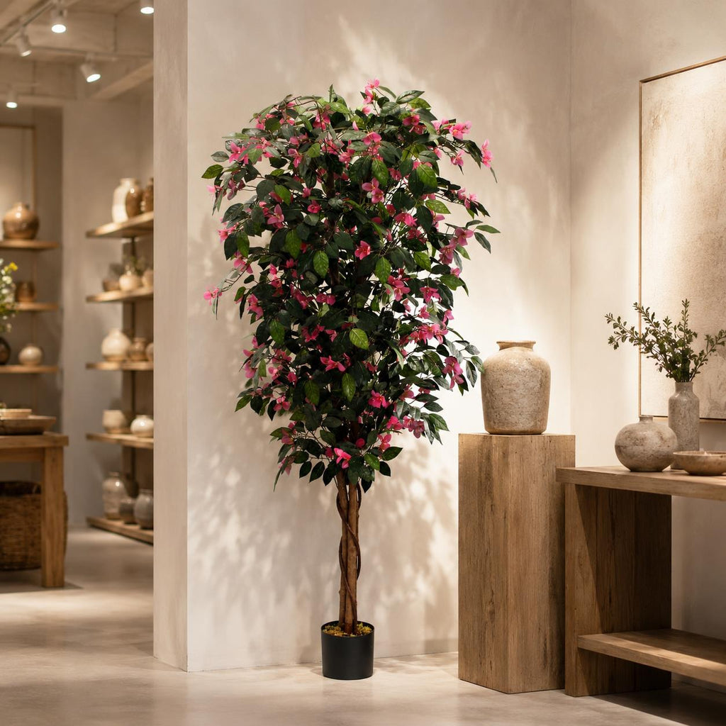 180cm Giant Artificial Pink Flowering Bougainvillea Tree
