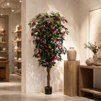 180cm Giant Artificial Pink Flowering Bougainvillea Tree