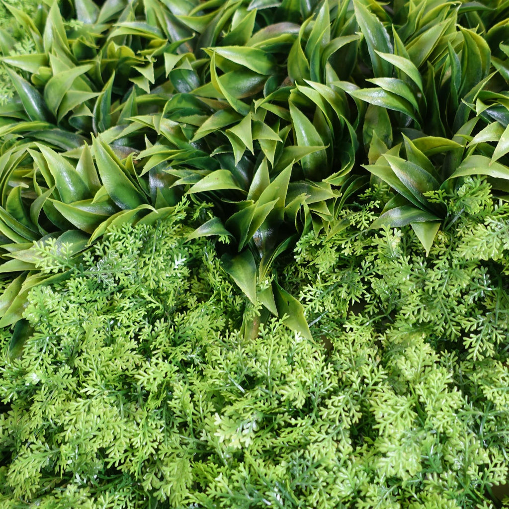 100cm Artificial Green Wall Panel Mixed Foliage Faux Living Wall