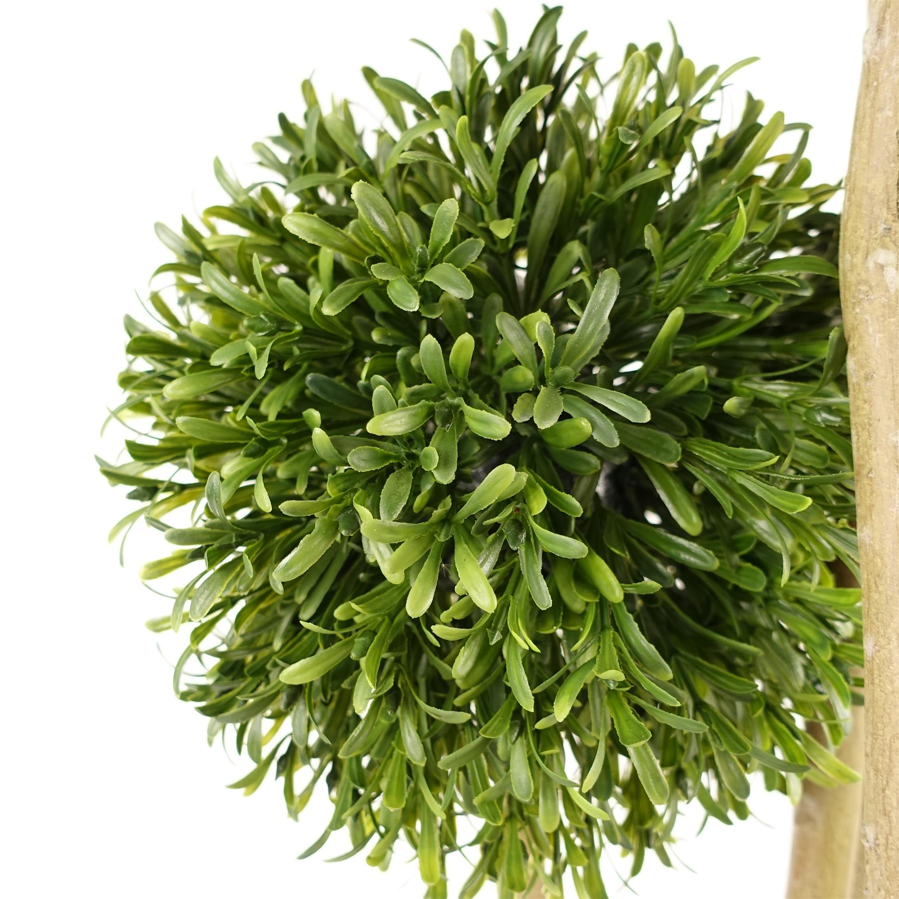 120cm Artificial UV Resistant Balls Topiary - Natural Trunk