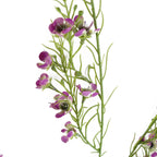 100cm Artificial Foliage with Small Flowers Purple