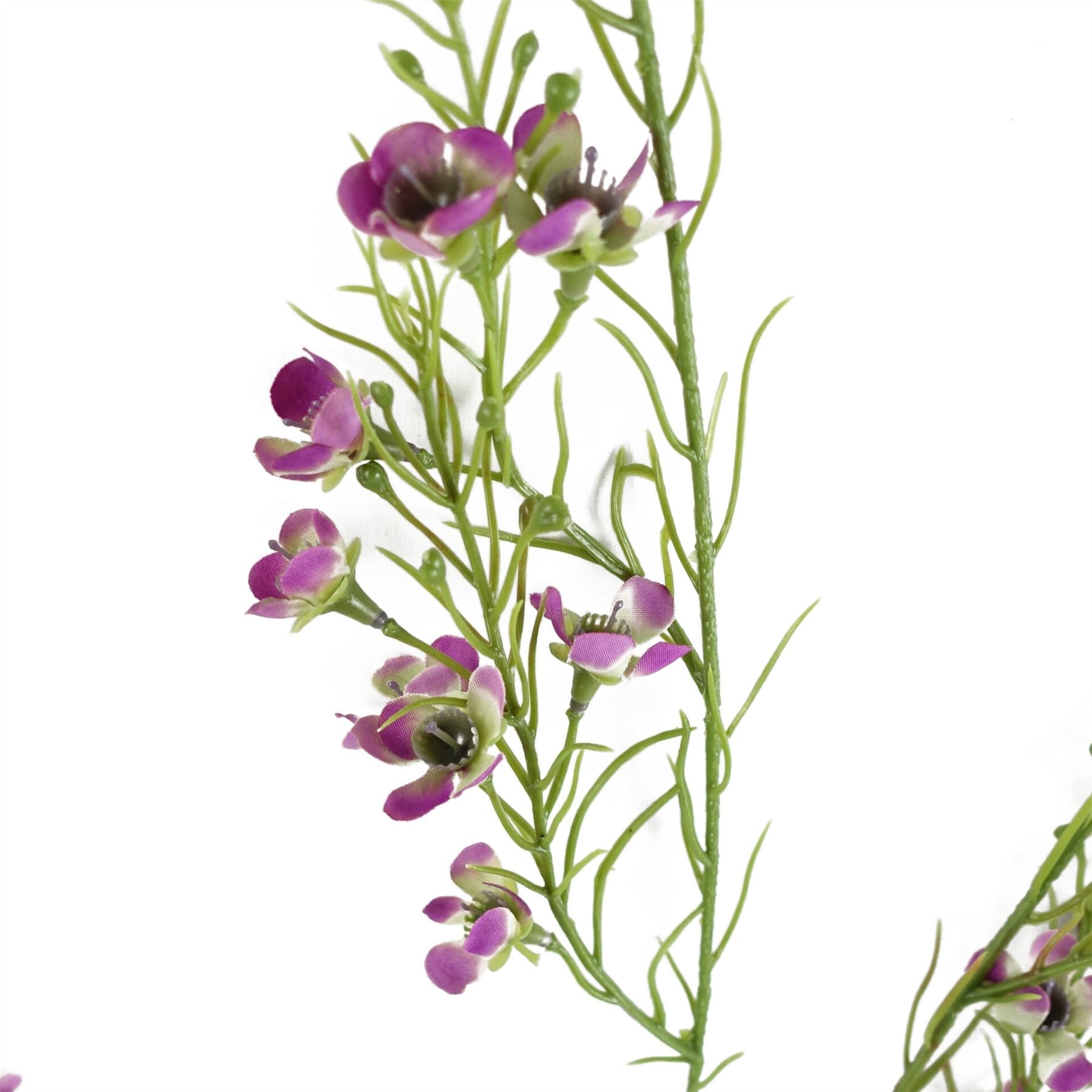 100cm Artificial Foliage with Small Flowers Purple