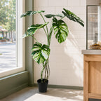 120cm Variegated Monstera Realistic Artificial Tree