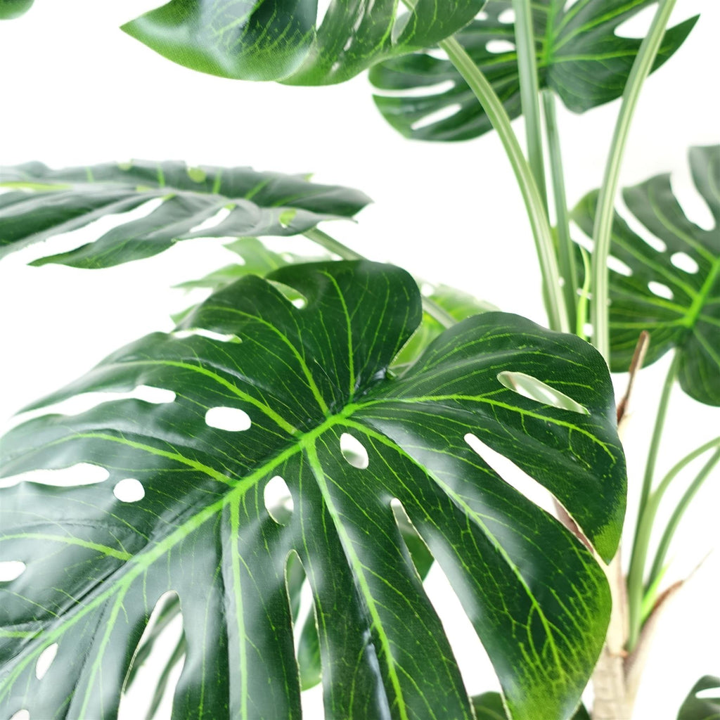 Luxury Monstera Plant Black Pot 150cm Artificial
