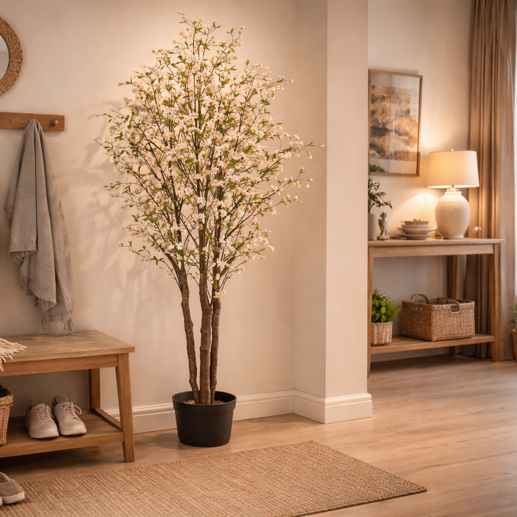 210cm Artificial Fire Retardant Cherry Blossom Tree with 1206 Flowers