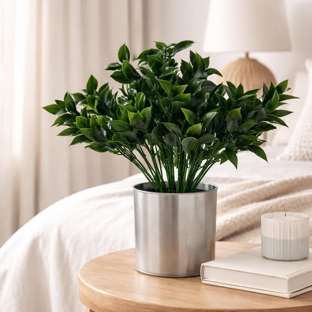 30cm Artificial Boxwood Leaf Foliage Spray Stem
