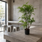 Artificial 90cm Natural Moss Base Fern Foliage Plant