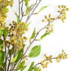 90cm Artificial Yellow Berry Stem