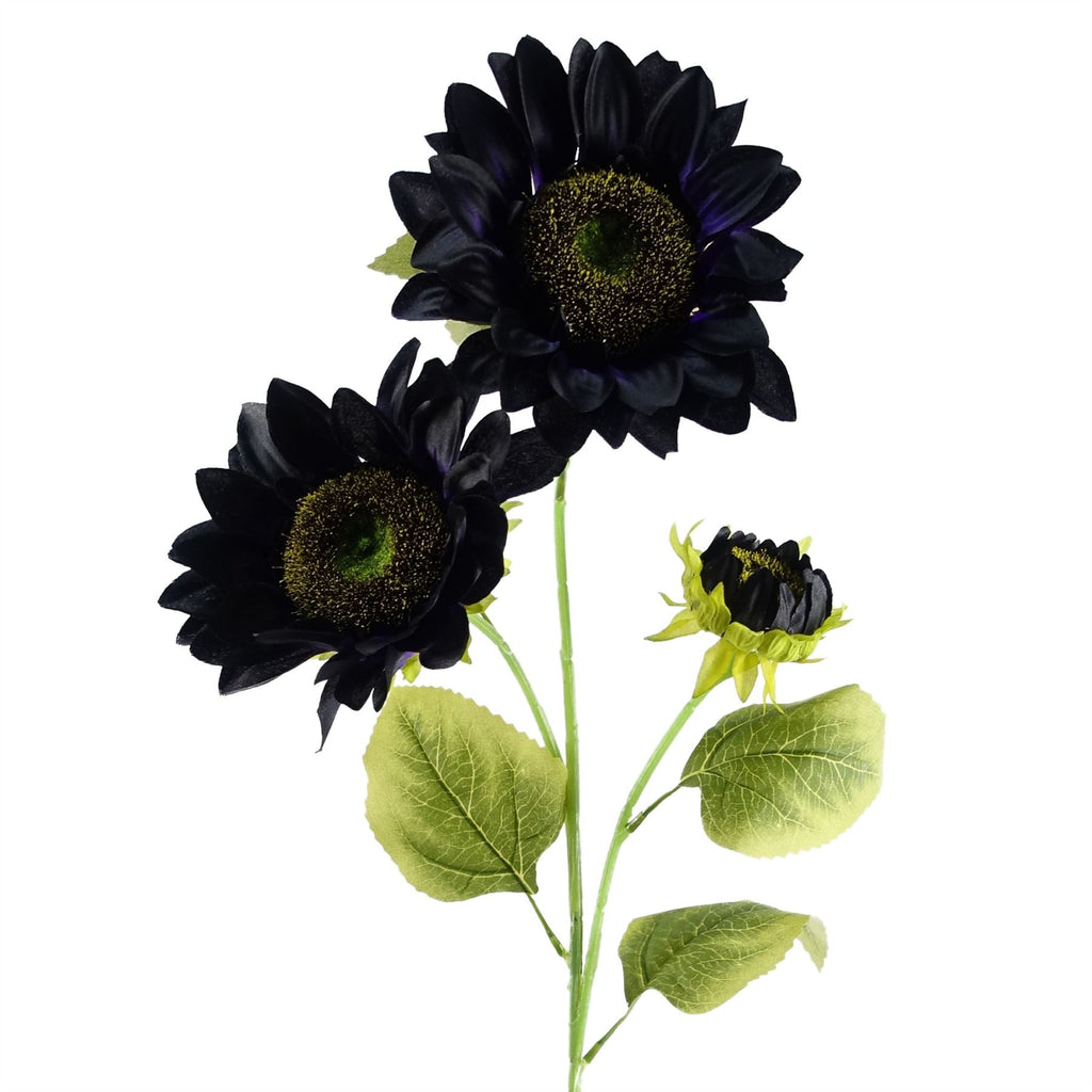 88cm Purple Artificial Sunflower 3 heads
