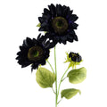 88cm Purple Artificial Sunflower 3 heads