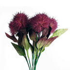 70cm Globe Thistle Purple Ball Artificial Flower Stem