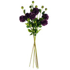 75cm Artificial Dahlia PomPom Flowers Purple