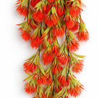 75cm Artificial Red Thistle Trailing Hanging Plant Faux Floral