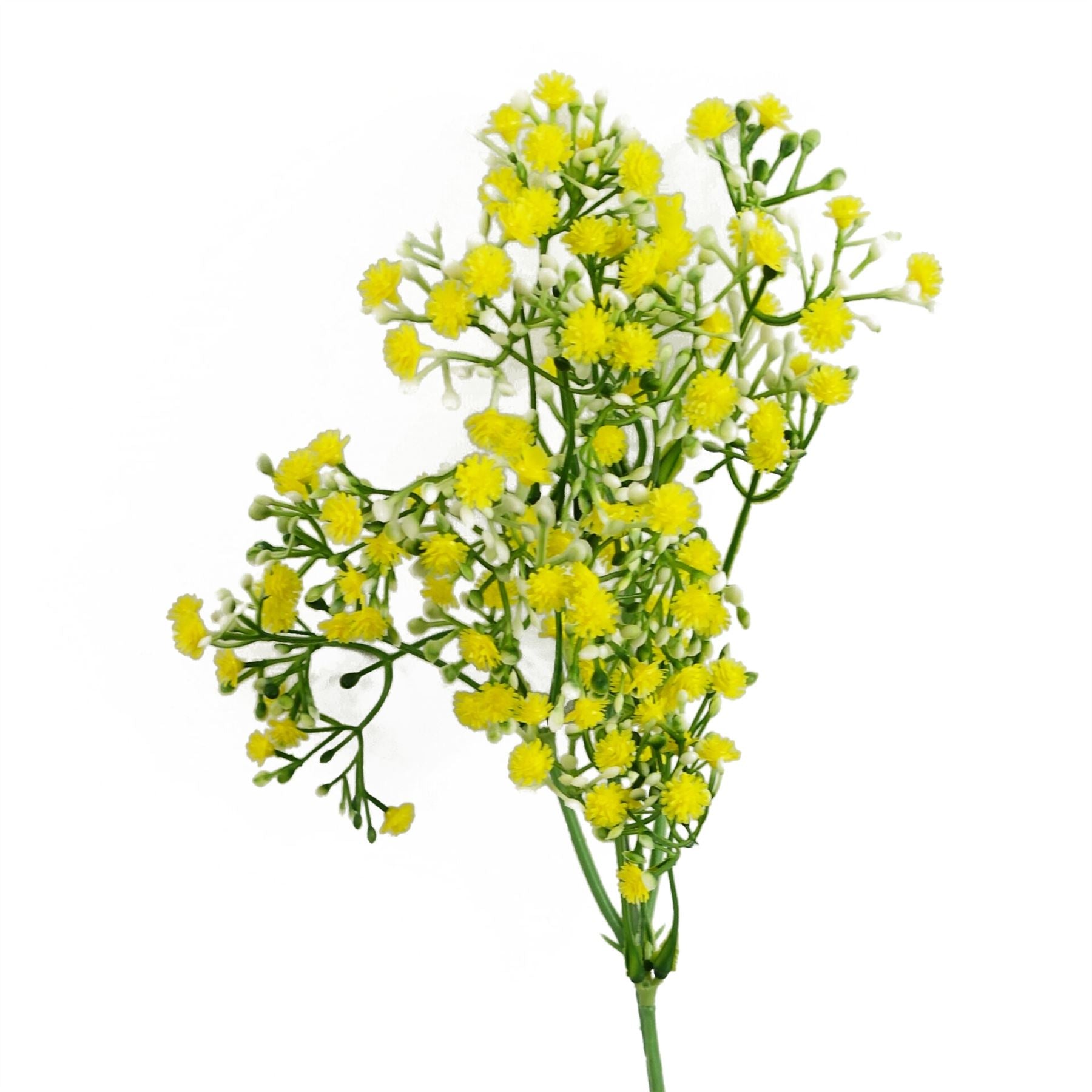 55cm Artificial Gypsophila Yellow Stem
