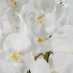 85cm Artificial Deluxe Bush Orchid White