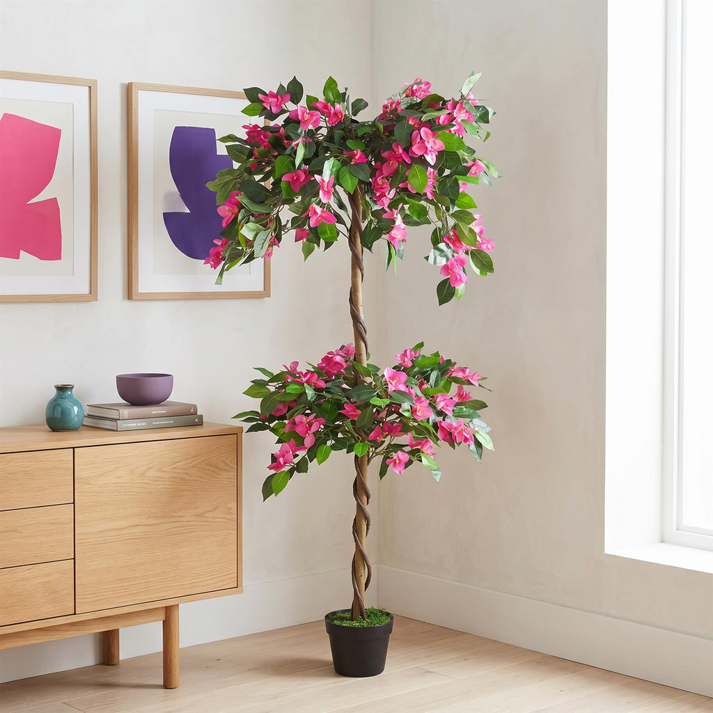 140cm EXTRA LARGE Artificial Flowering Rhododendron Bush Tree