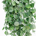 75cm Artificial Round Leaf Hanging Foliage Plant Soft Eucalyptus Green