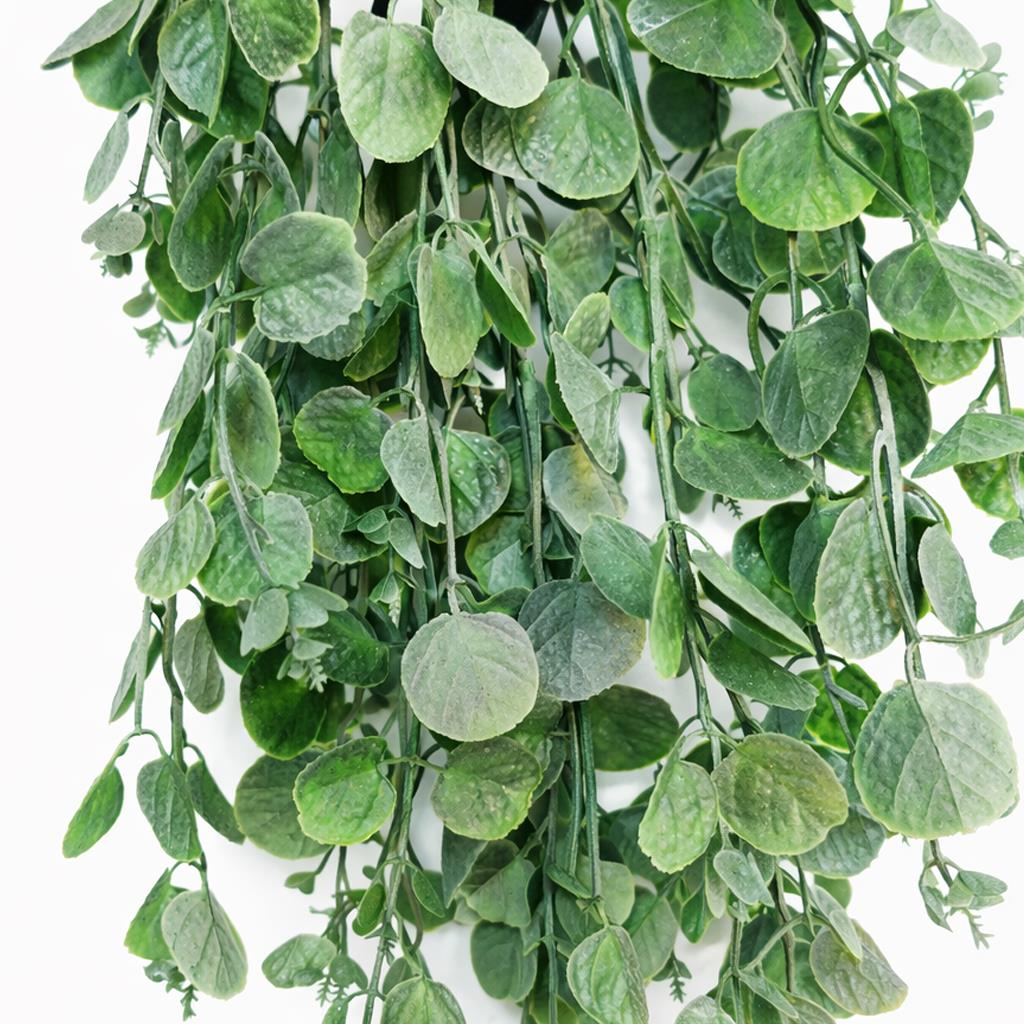 75cm Artificial Round Leaf Hanging Foliage Plant Soft Eucalyptus Green