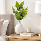 50cm Artificial Fern Spray Stem Spring Green