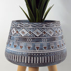 44cm x 26cm Aztec Blue Composite Large Planter