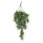 80cm Artificial Italian Ruscus Hanging Plant with Foliage Sage Green