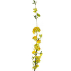 100cm Artificial Yellow Blossom Spray Stem