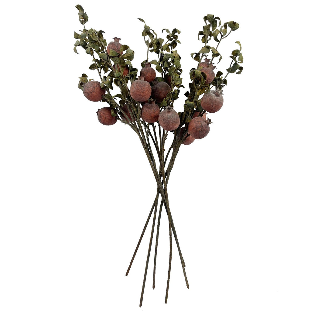 75cm Pomegranate Stem Artificial Red