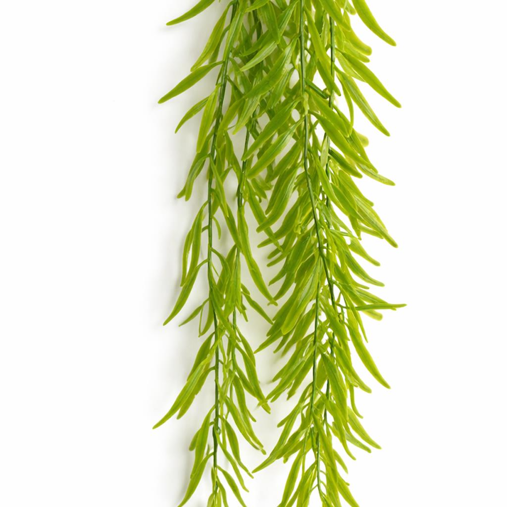 100cm Artificial Trailing Rhipsalis Hanging Plant Light Green Tips