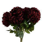 75cm Artificial Extra Large Reflex Chrysanthemum Red