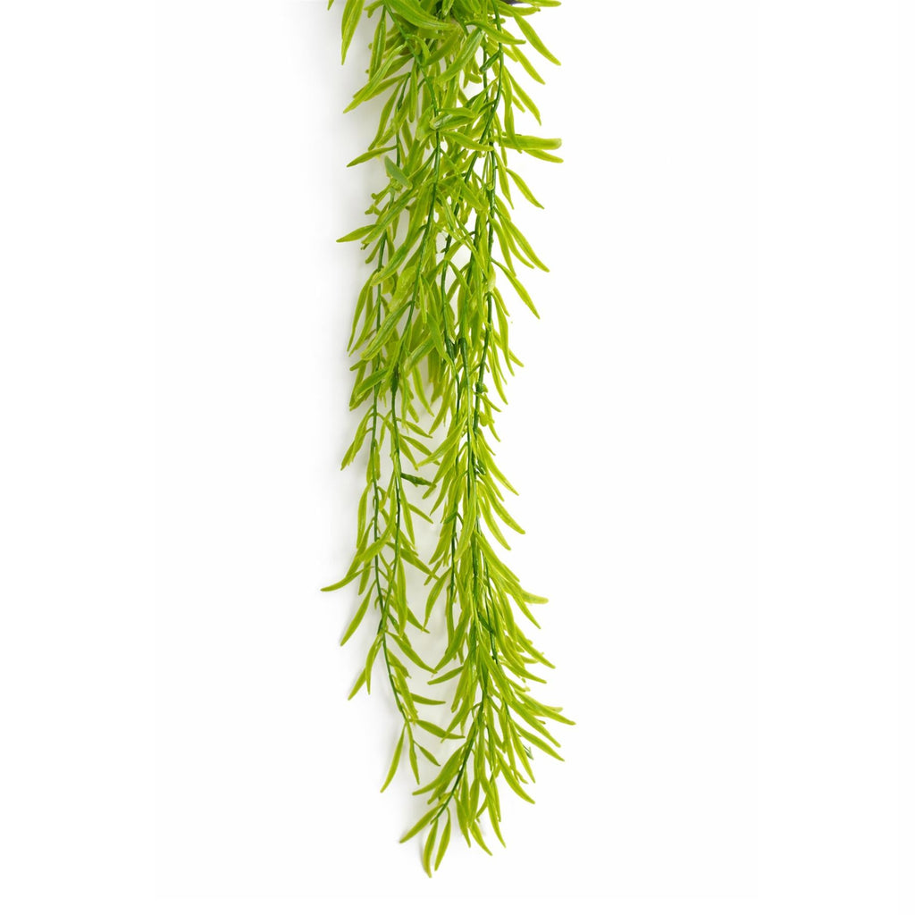 100cm Artificial Trailing Rhipsalis Hanging Plant Light Green Tips