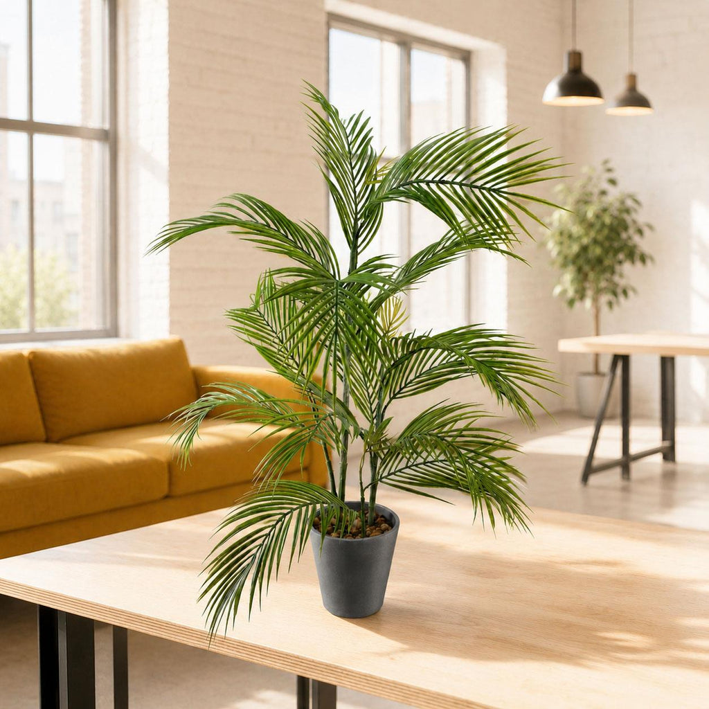 90cm Artificial Palm Tree in Decorative Planter