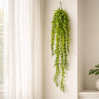80cm Artificial Trailing Fern Style Hanging Plant Faux Greenery Vine