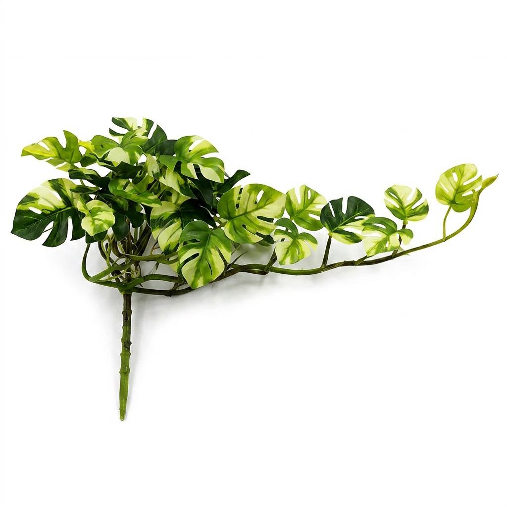 25cm Artificial Trailing Variegated Monstera Vine Plant