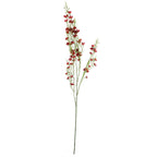 100cm Artificial Foliage with Small Flowers Red