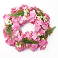 Artificial 40cm Pink Floral Blossom Wreath