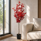 120cm Artificial Red Maple Tree