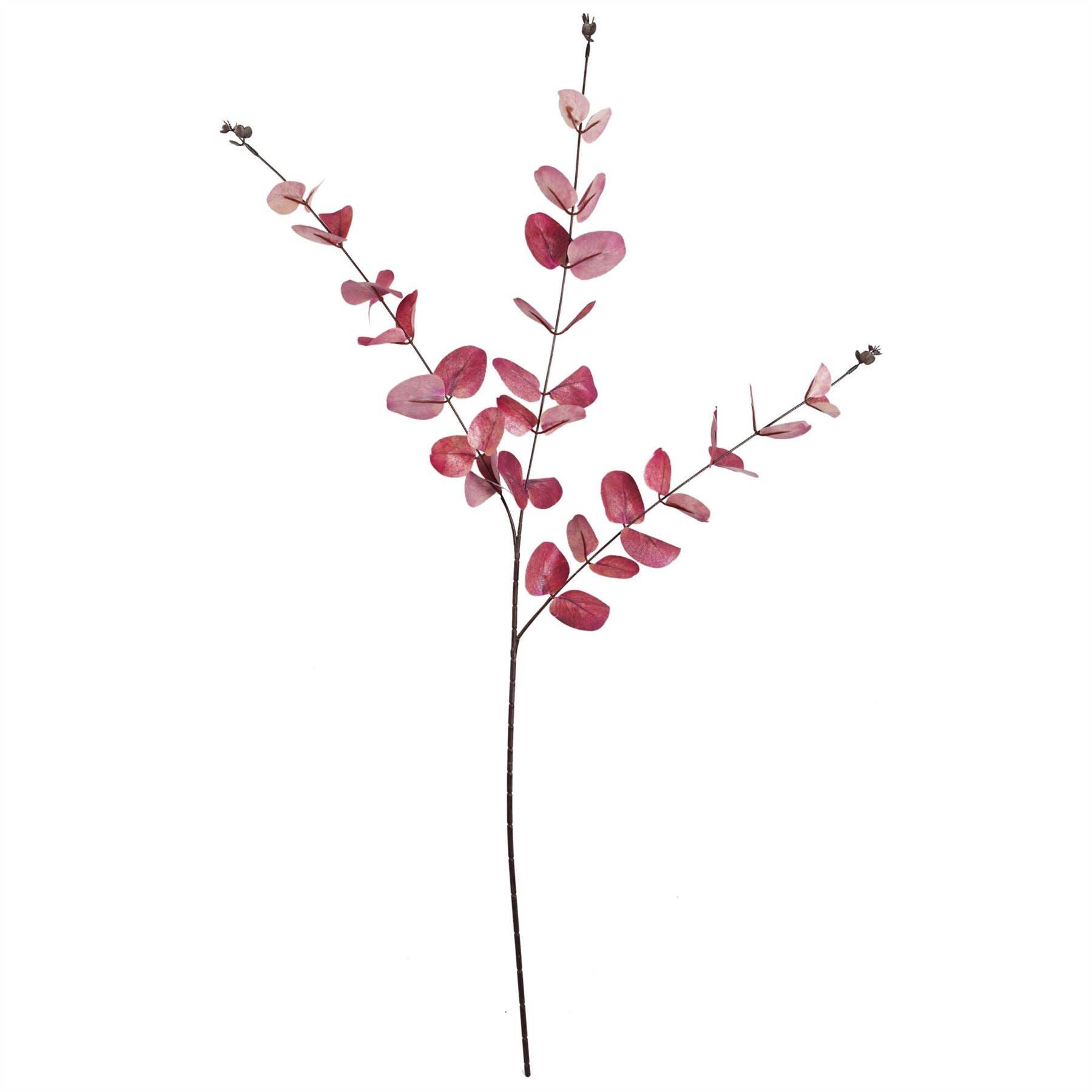 80cm Artificial Pink Eucalyptus Foliage Stem