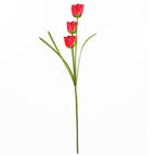 80cm Artificial Tulip Red Stem