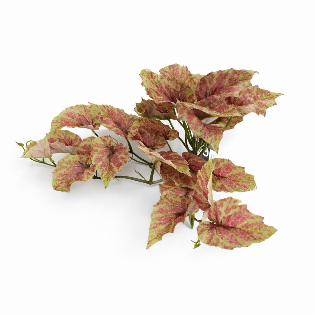 30cm Artificial Trailing Pink and Green Caladium