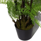 150cm Artificial Moss Base Fern Foliage Plant with Copper Metal Plater