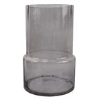 65cm Artificial Mixed Peonies Glass Vase