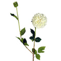 75cm Artificial Dahlia PomPom Flowers Cream