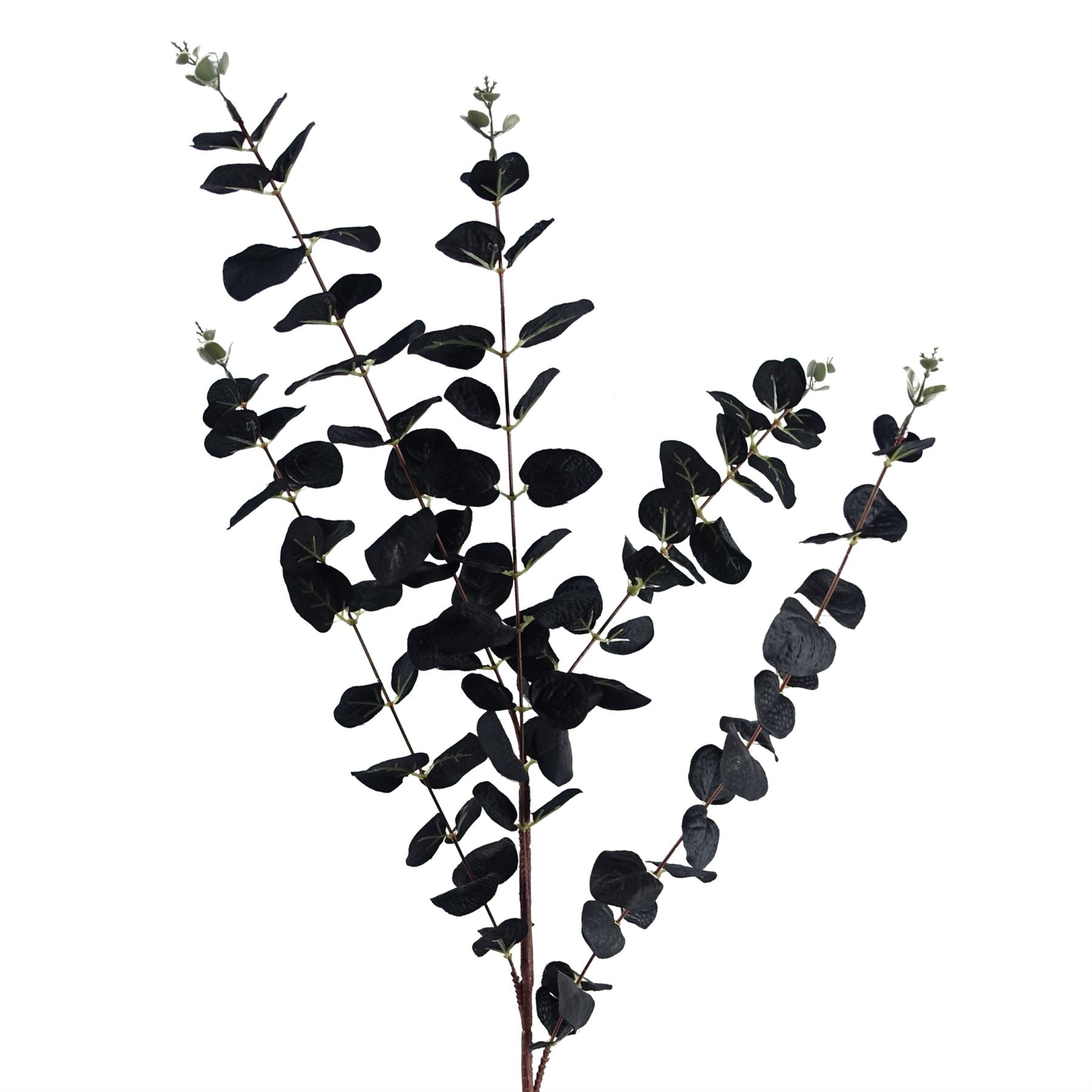 80cm Artificial Black Eucalyptus Foliage Stem