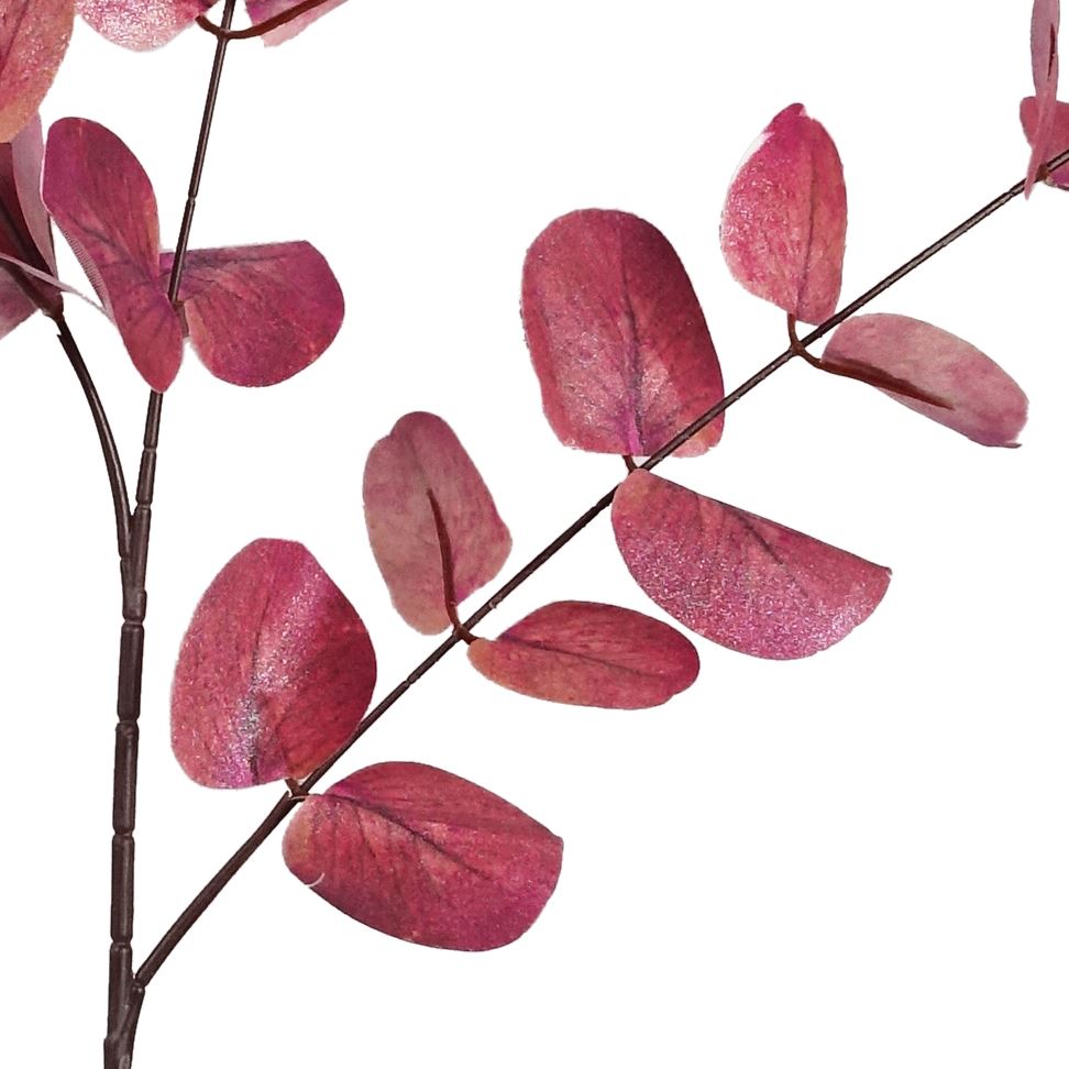 80cm Artificial Pink Eucalyptus Foliage Stem