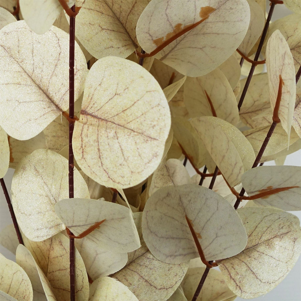 80cm Artificial White Eucalyptus Foliage Stem