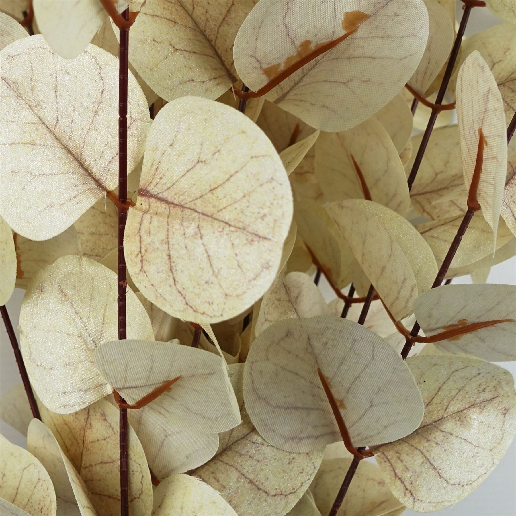 80cm Artificial White Eucalyptus Foliage Stem