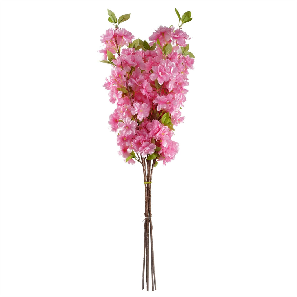 100cm Pink Artificial Blossom Stem